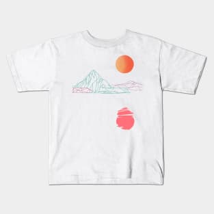 pink sunset Kids T-Shirt